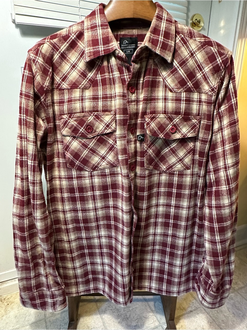 Ducks Unlimited Red Plaid Flannel Shirt - Men